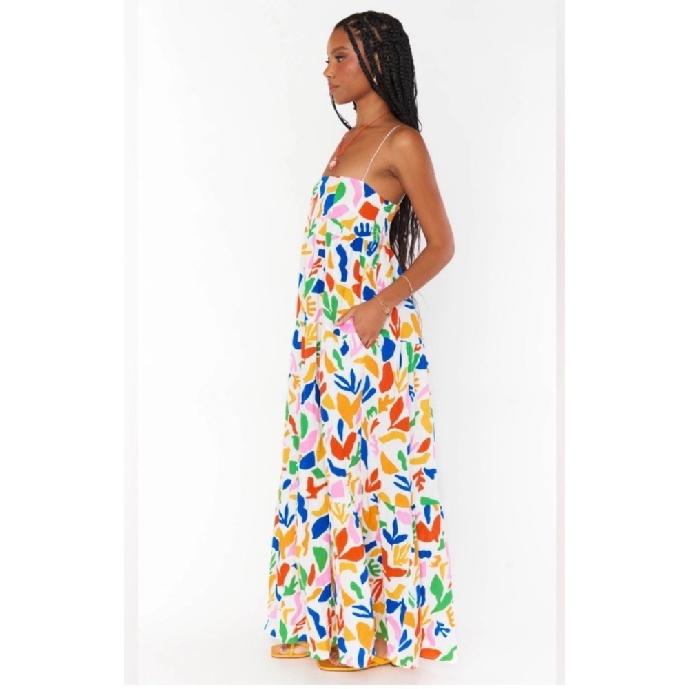 Show Me Your Mumu Long Weekend Maxi Dress Small Abstract Print Size Small